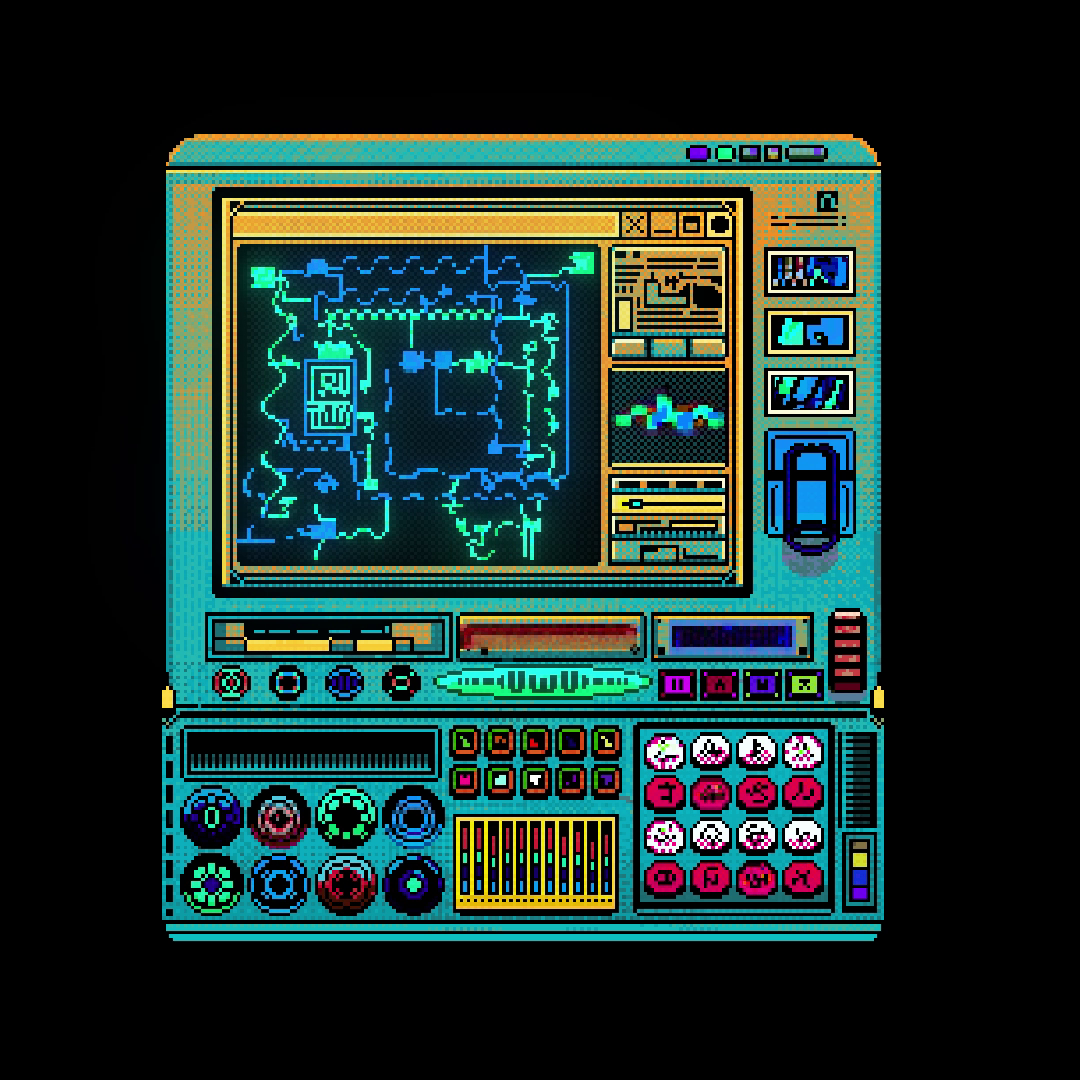 Retro Wave Control Core 900 Aqua